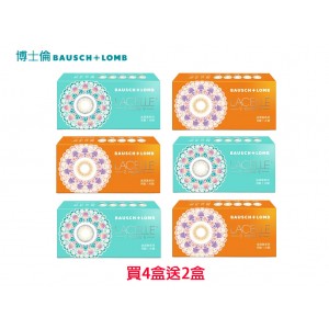 博士倫〈蕾絲漾眸〉彩色隱形眼鏡【1片裝】4盒送2盒共6盒