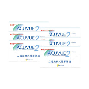 安視優二週拋隱形眼鏡【6片裝】5盒送1盒共6盒 安視優二週拋隱形眼鏡【6片裝】5盒送1盒共6盒