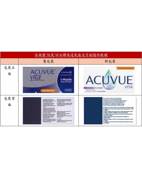 安視優〈悅氧〉矽水膠散光隱形眼鏡【6片裝】2盒