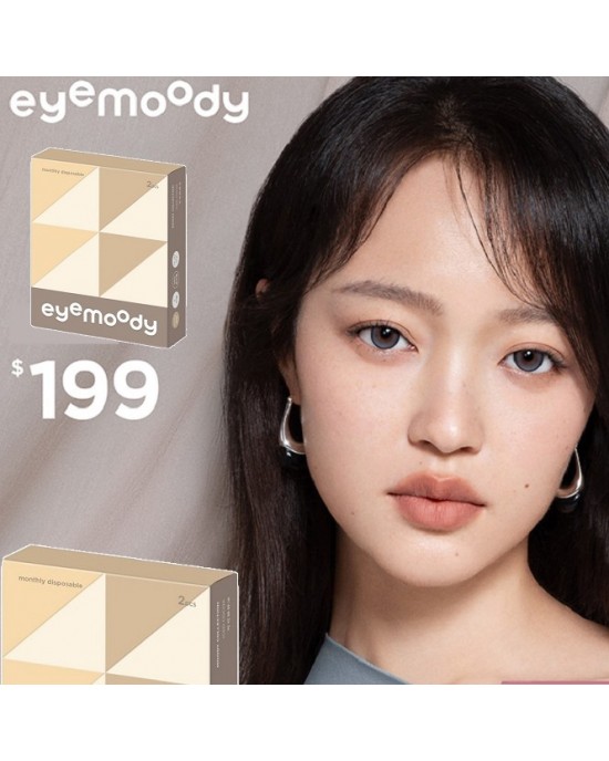 eyemoody〈目荻〉彩色月拋隱形眼鏡【2片裝】2盒