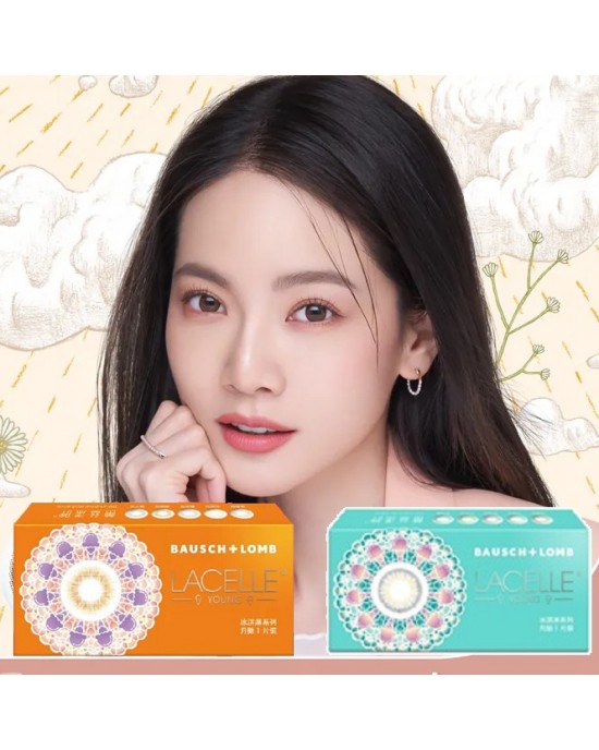 博士倫〈蕾絲漾眸〉彩色隱形眼鏡【1片裝】4盒送2盒共6盒