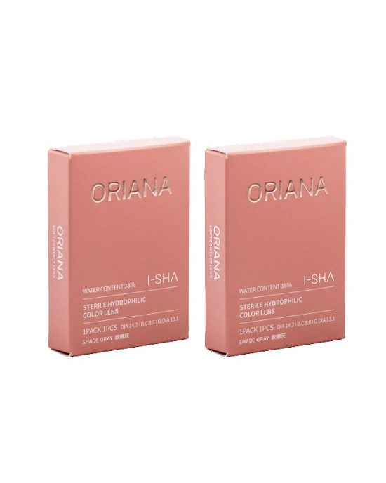 I-SHA愛依莎〈 Oriana〉彩色隱形眼鏡【1片裝】2盒 I-SHA愛依莎〈 Oriana〉彩色隱形眼鏡【1片裝】2盒