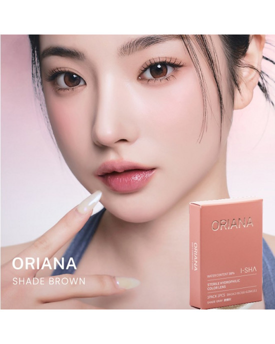 I-SHA愛依莎〈 Oriana〉彩色隱形眼鏡【1片裝】2盒 I-SHA愛依莎〈 Oriana〉彩色隱形眼鏡【1片裝】2盒