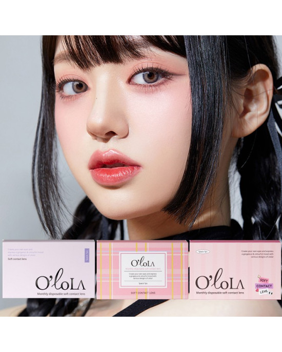 O'loLa彩色月拋隱形眼鏡【1片裝】5盒送1盒共6盒