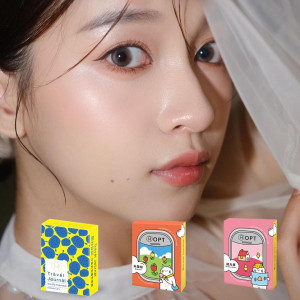 OPT〈旅行日記〉彩色月拋拋隱形眼鏡【1片裝】4盒送2盒共6盒