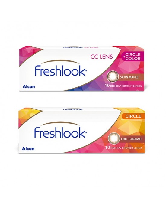 愛爾康FRESHLOOK®〈小星瞳系列〉彩色日拋隱形眼鏡【10片裝】2盒