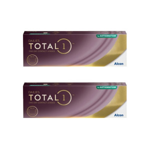 愛爾康DAILIES TOTAL1〈全涵氧〉散光日拋隱形眼鏡【30片裝】2盒加送2盒5片裝