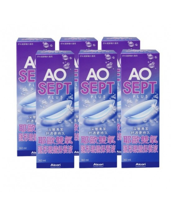 愛爾康AO雙氧保養液【360ML】6瓶組