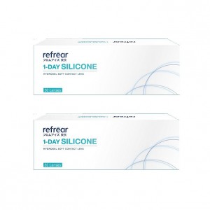 睿視能〈refrear〉矽水膠日拋隱形眼鏡【30片裝】2盒