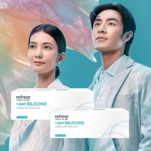 睿視能〈refrear〉矽水膠日拋隱形眼鏡【30片裝】2盒