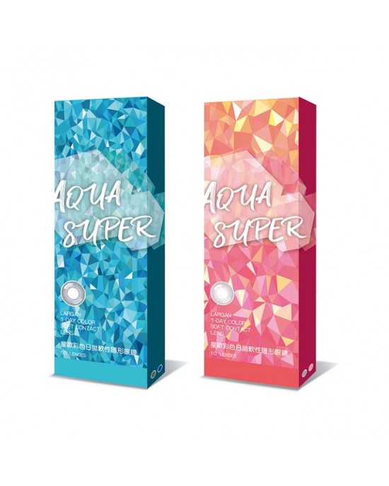 大立光星歐〈AQUA SUPER〉彩色日拋拋隱形眼鏡【10片裝】2盒 大立光星歐〈AQUA SUPER〉彩色日拋拋隱形眼鏡【10片裝】2盒