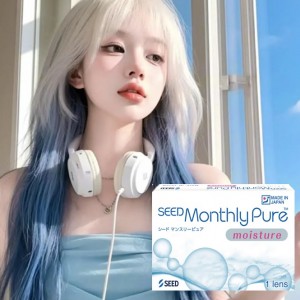 實瞳〈京櫻〉月拋軟性隱形眼鏡【1片裝】2盒加贈水盒乙個