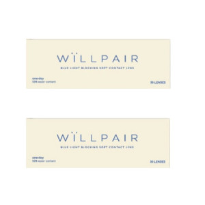 WiLLPAIR維樂配濾藍光透明日拋【30片裝】2盒 WiLLPAIR維樂配濾藍光透明日拋【30片裝】2盒