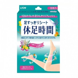 LIONLION休足時間清涼舒緩貼片18枚入(6枚*3袋) LIONLION休足時間清涼舒緩貼片18枚入(6枚*3袋)